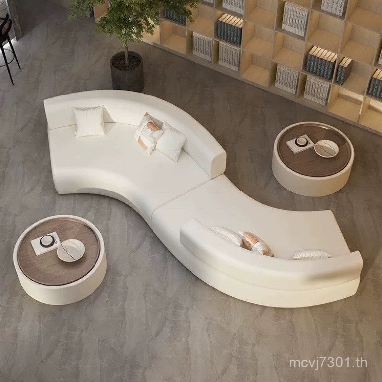 Designer Arc-Shaped Hotel Meeting Guest นั่ง Rest Area s สองด้านสไตล์รูปทรงพิเศษ Negotiation โซฟาล็อ