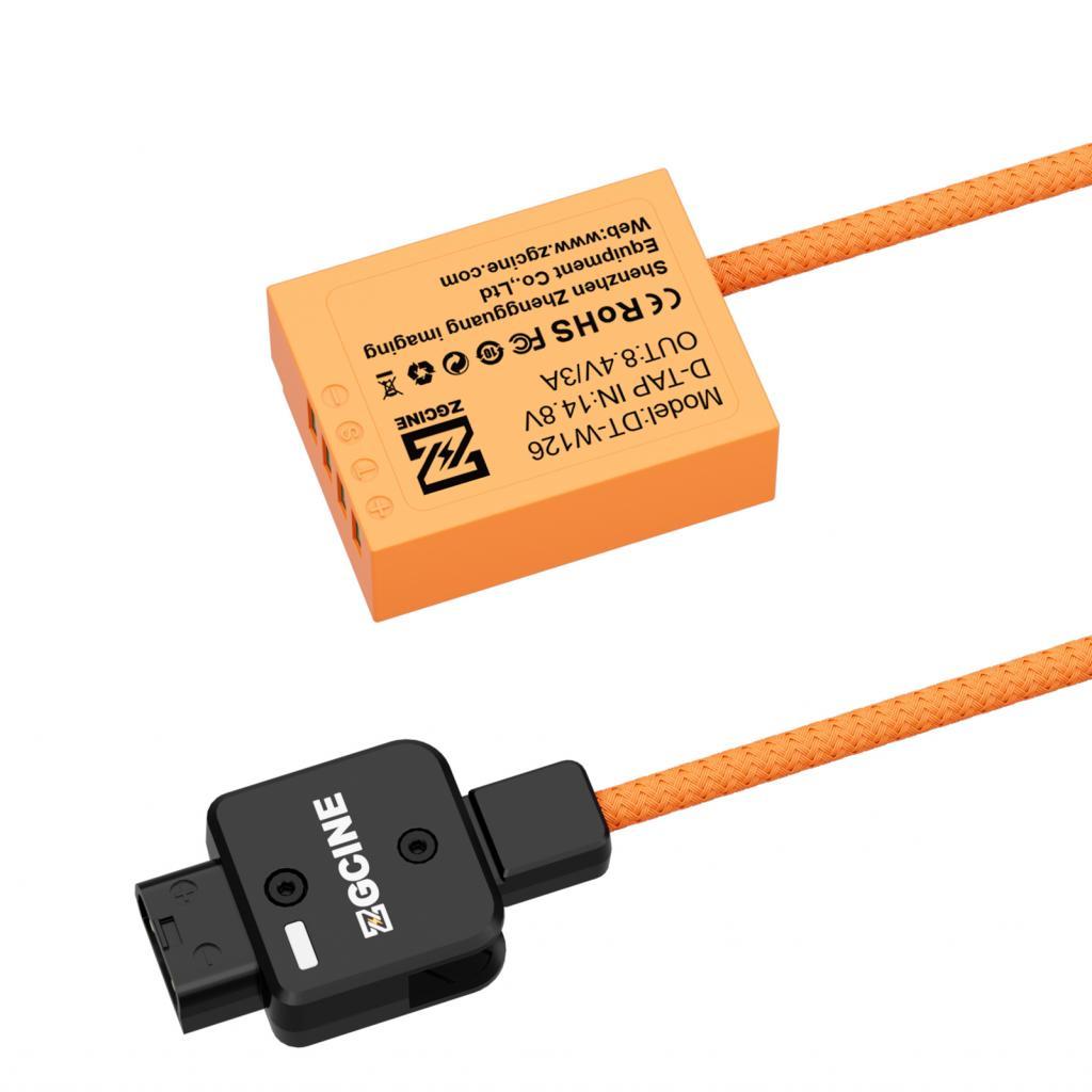 ZCGINE NP-W126 Dummy แบตเตอรี่ D-Tap Connector สายไฟ 60 ซม.ยาวสําหรับ Fujifilm X100F X100V X-S10