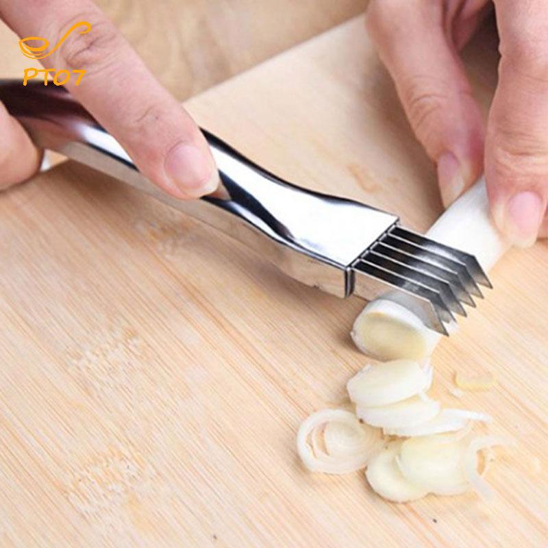 Pengtao07 ผลไม้เครื่องตัดผักหัวหอม Shred Silk The Slicer Peeler Chopper Shred ใหม่