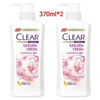 CLEAR ซื้อ 1 แถม 1COD แพ็คคู่สุดคุ้ม เคลียร์ แชมพู ขจัดรังแค สูตรเย็น หัวปัม Cl EAR Anti Dandruff Clear Men ขนาด 370 มล.