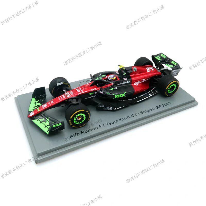 F1 รถแข่งรุ่น 1: 43 SPARK Alpha Romeo C43 Zhouguan U เบลเยียมสถานีเปลวไฟ Teco รุ่น 2023 Racing Seaso