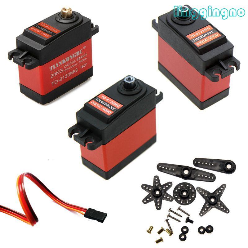 RR TD-8120MG TD-8125MG เกียร์โลหะกันน้ํา Digital Servo พร้อมแรงบิด 20KG 180°