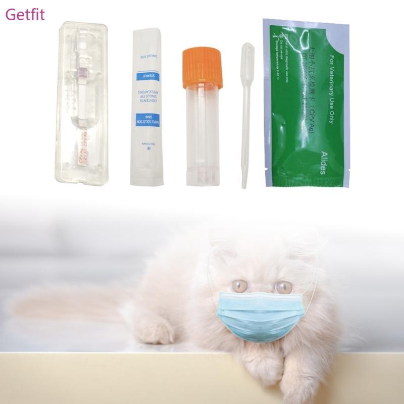 GETF แมวสุนัข Distector Parvovirus Detection Card สัตว์เลี้ยง CDV FPV CPV CCV Test Toxo Strip Canine