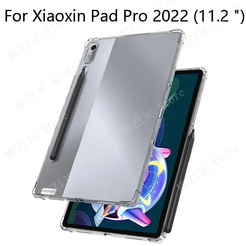 สําหรับ Lenovo Xiaoxin Pad Pro 2022 11.2" TB-132/TB-138 บางกันกระแทกปกหลังโปร่งใส TPU สําหรับ P11 Pr