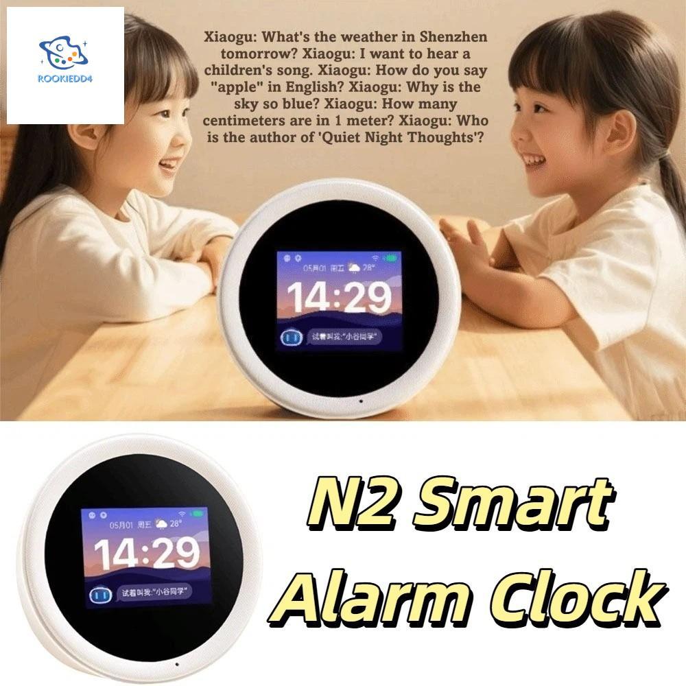 ROOKIEDD4 N2 นาฬิกาปลุกอัจฉริยะ, เทคโนโลยี AI ฝึกช่องปาก AI ลําโพง, การแปลของ 20 แห่งชาติความรู้ความ