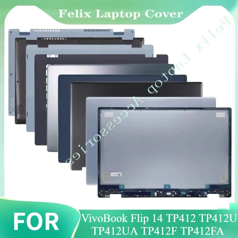 สําหรับ VivoBook Flip 14 TP412 TP412U TP412UA TP412F TP412FA แล็ปท็อปใหม่ปกหลัง LCD/Palm Pad/ด้านล่า