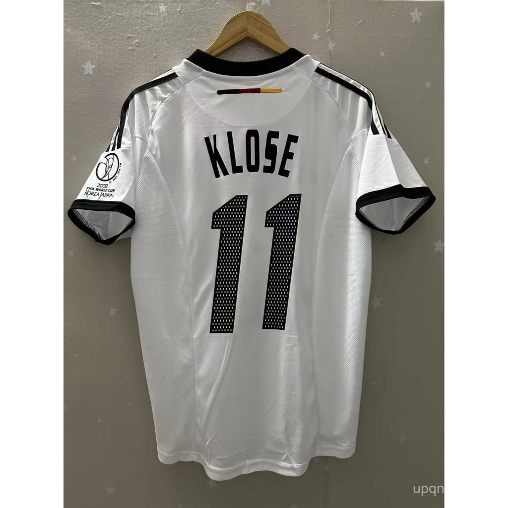 Retro Football Jersey 2002 Germany Home KLOSE BALLACK เสื้อฟุตบอลแขนสั้นผู้ชาย-**&