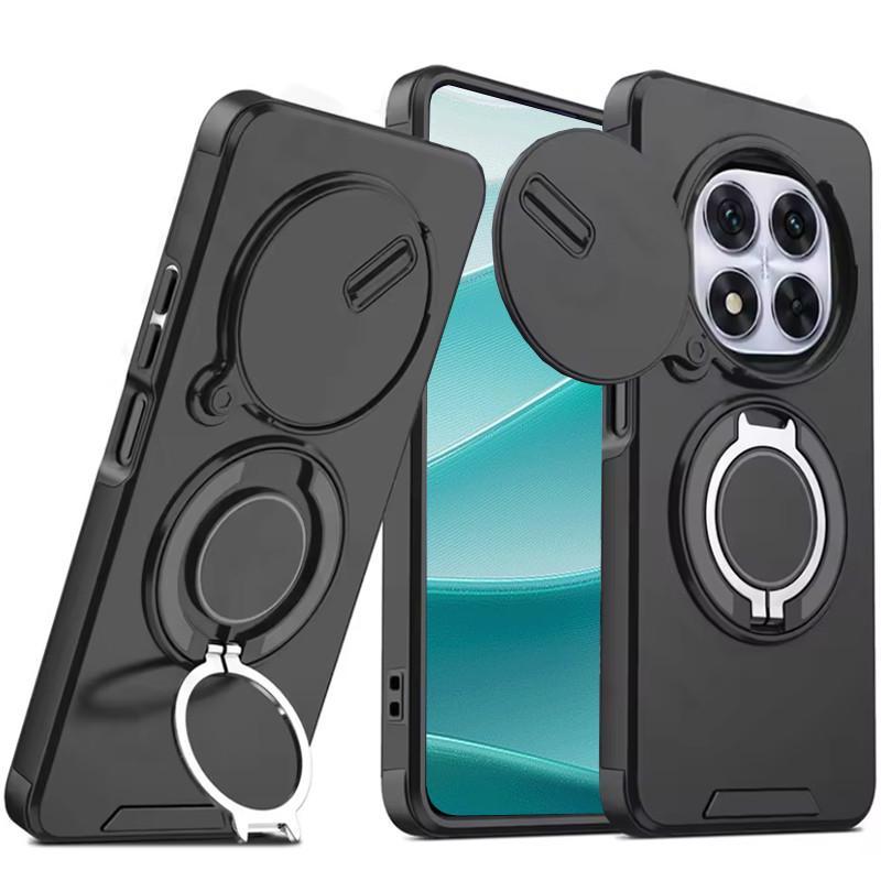 กันกระแทกป้องกันเคสโทรศัพท์หนักพร้อมขาตั้งโลหะเหมาะสําหรับ Xiaomi Redmi หมายเหตุ 14 Pro หมายเหตุ 13 