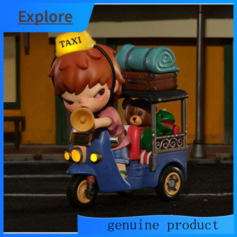 POPMART Hirono Plush Lift Figure Series Wind Blowing Midsummer Halloween Heterochromatic Tuk-Tuk