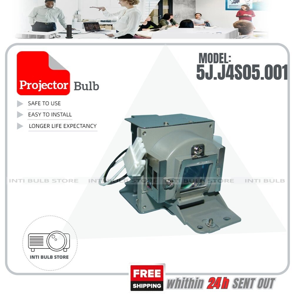 สําหรับโคมไฟโปรเจคเตอร์ BENQ 5J.J4S05.001 MW814ST