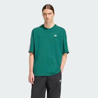 adidas Lifestyle ADICOLOR 3-STRIPES OVERSIZED TEE Men Green …