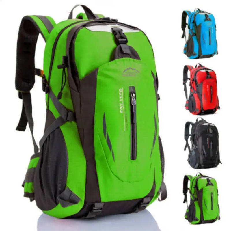 NEW Durable Camping Backpack 40L Large Capacity Travel Rucksack Nylon Waterproof Outdoor Bags Hiking