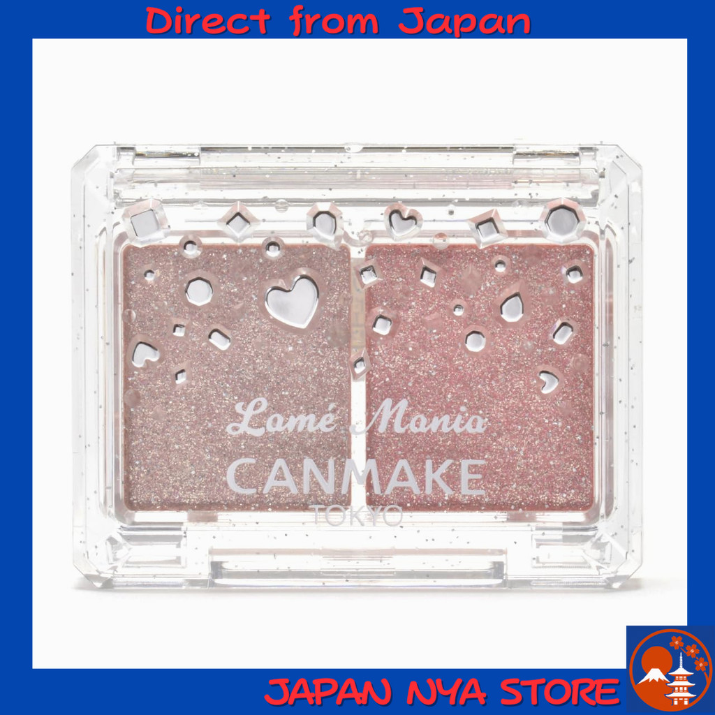 Canmake Lame Mania 02 อายแชโดว์กลิตเตอร์ (Glitter) สีพาสเทลพิงก์ (Pastel Pink) มอบประกายแวววาว (Shin