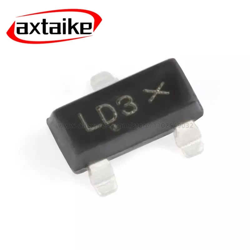 10pcs BAT54SLT1G LD3 SOT-23 30V/200mA 1 คู่ Series SMD Schottky Diode เดิมยี่ห้อใหม่แท้ W6OJ