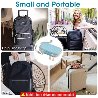 เคสแข็งสําหรับ SanDisk E61 / E60 แบบพกพา SSD 500GB 1TB 2TB, กระเป๋าเดินทางฝาครอบป้องกันถุงเก็บ (ไม่รวม SSD)