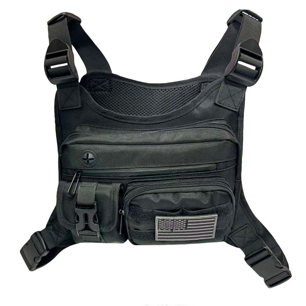 Deyi Camp Outdoor Travel Motorcycle Rider Chest Bag Military Fan Tactical Functional Vest Vest Vest 