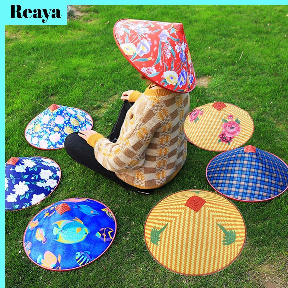 Reaya Rain Resistance Hat Hawaiian Style Wedding Costume Show Straw Wear