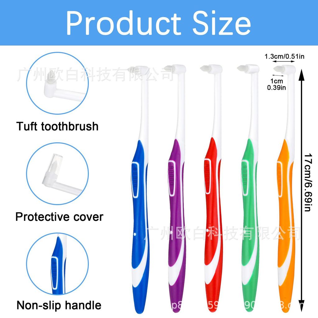 Spot Goods#Single-bristle cleaning brush Dental brace brush Dental brace cleaning brush Wire bracket