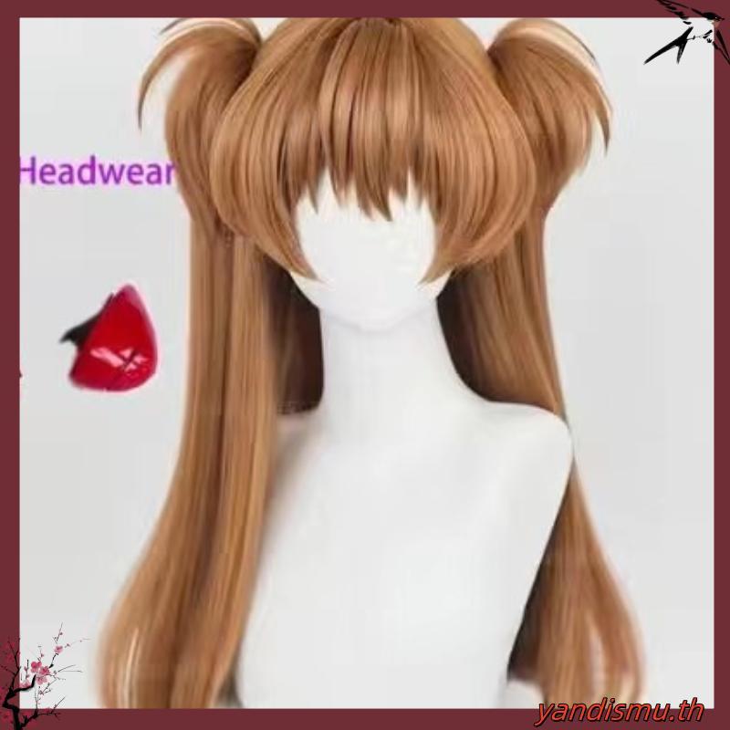 【Manmei】Anime Asuka Langley Soryu Cosplay Wig Heat Resistant Synthetic Hair Wigs