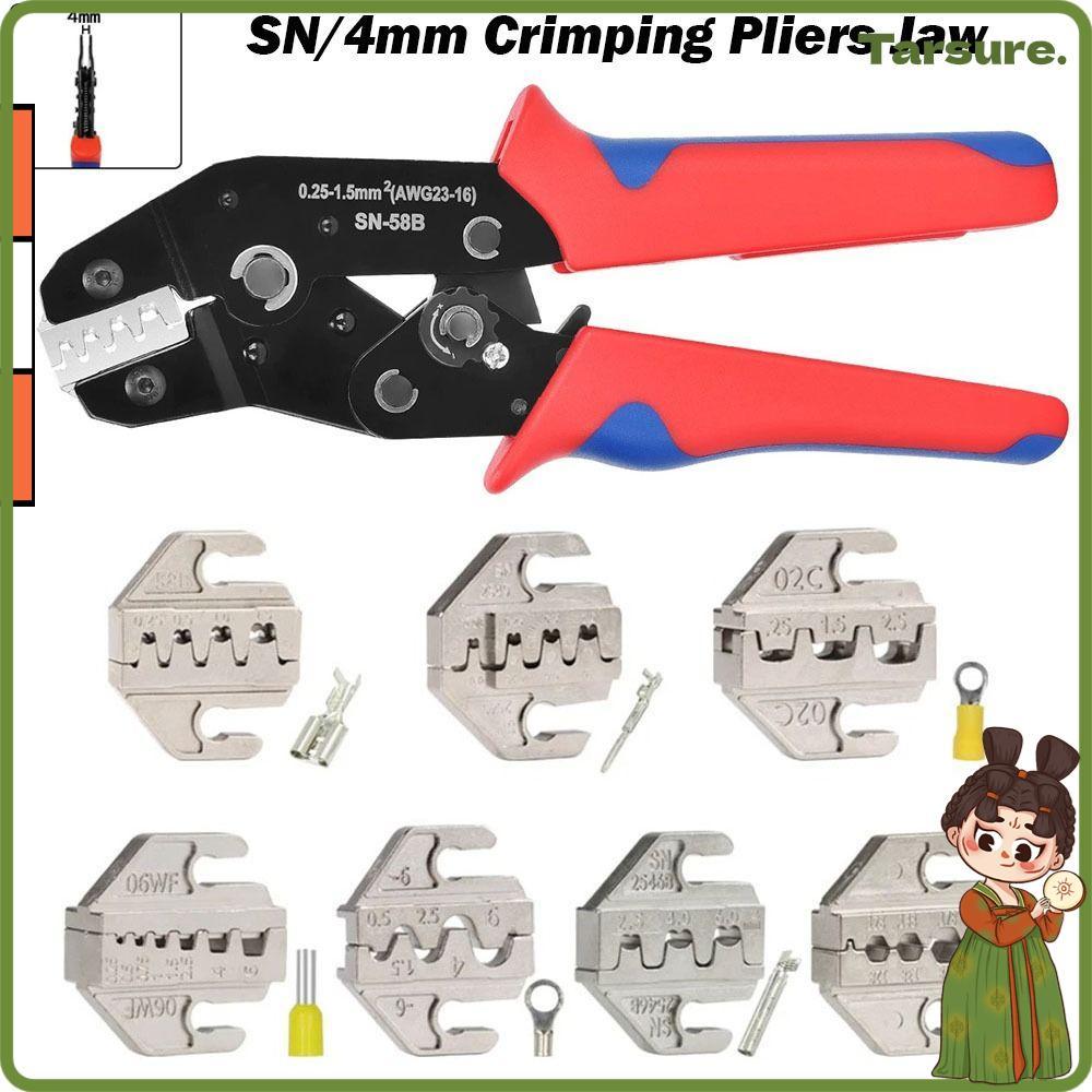 TARSURETH SN CRIMPING คีม Jaw, SN-2546B 02C Alloy CRIMPING คีมขากรรไกร, 06WF 2549 03H กว้าง 4 มม.48B