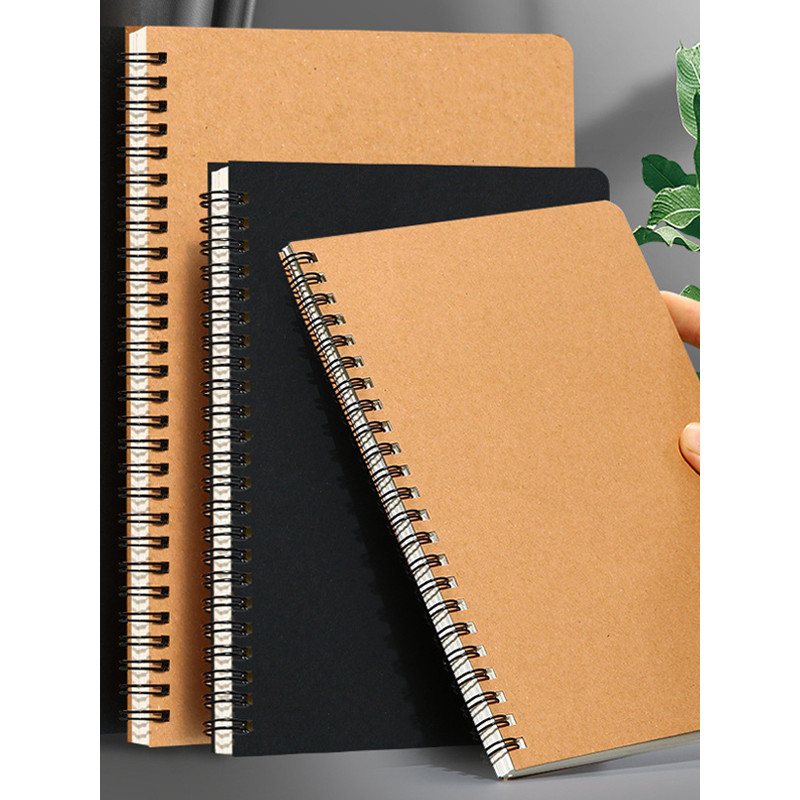 A5 กระดาษคราฟท์โน้ตบุ๊คนักเรียนชั้นประถมศึกษา B5 Coil Soft Copy Notepad Notepad Notepad Junior High 