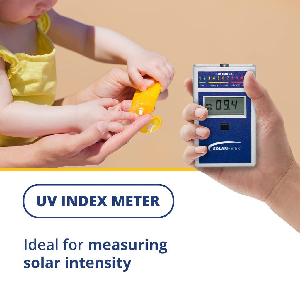 Solarmeter รุ่น 6.5 UV Index Meter, เครื่องวัดวิทยุดิจิตอลแบบมือถือสําหรับวัดแสงอัลตราไวโอเลต, วัด 2