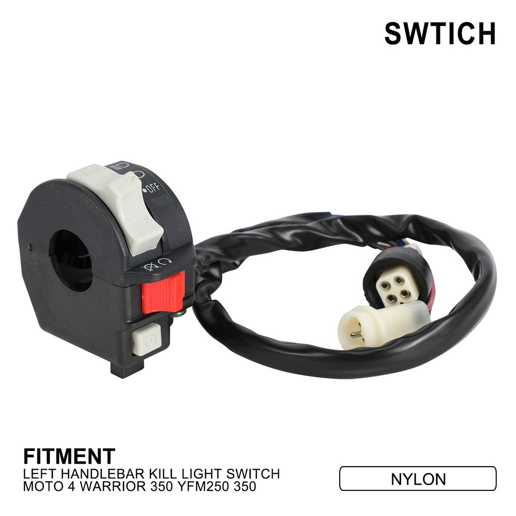 TC Motorcycle Left Handlebar Kill Light Switch motorcycles accessories For MOTO 4 WARRIOR 350 YFM250