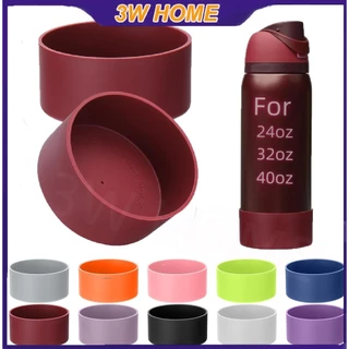 ซิลิโคน Boot สําหรับ 24oz/32oz/40oz Freesip และ Twist & Flip สแตนเลสขวด Anti-Slip ป้องกันซิลิคอนด้านล่างสําหรับขวดน้ํา Owala ขวด Boot
