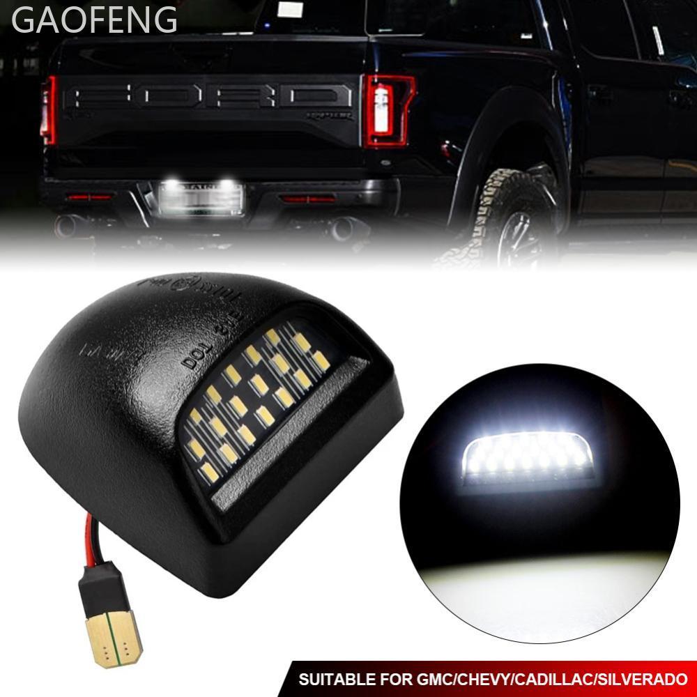 GAOFENG รถ LED ป้ายทะเบียนความสว่างสูง LED จํานวนโคมไฟแผ่นสําหรับ Silverado 12V 6500K D9Y8