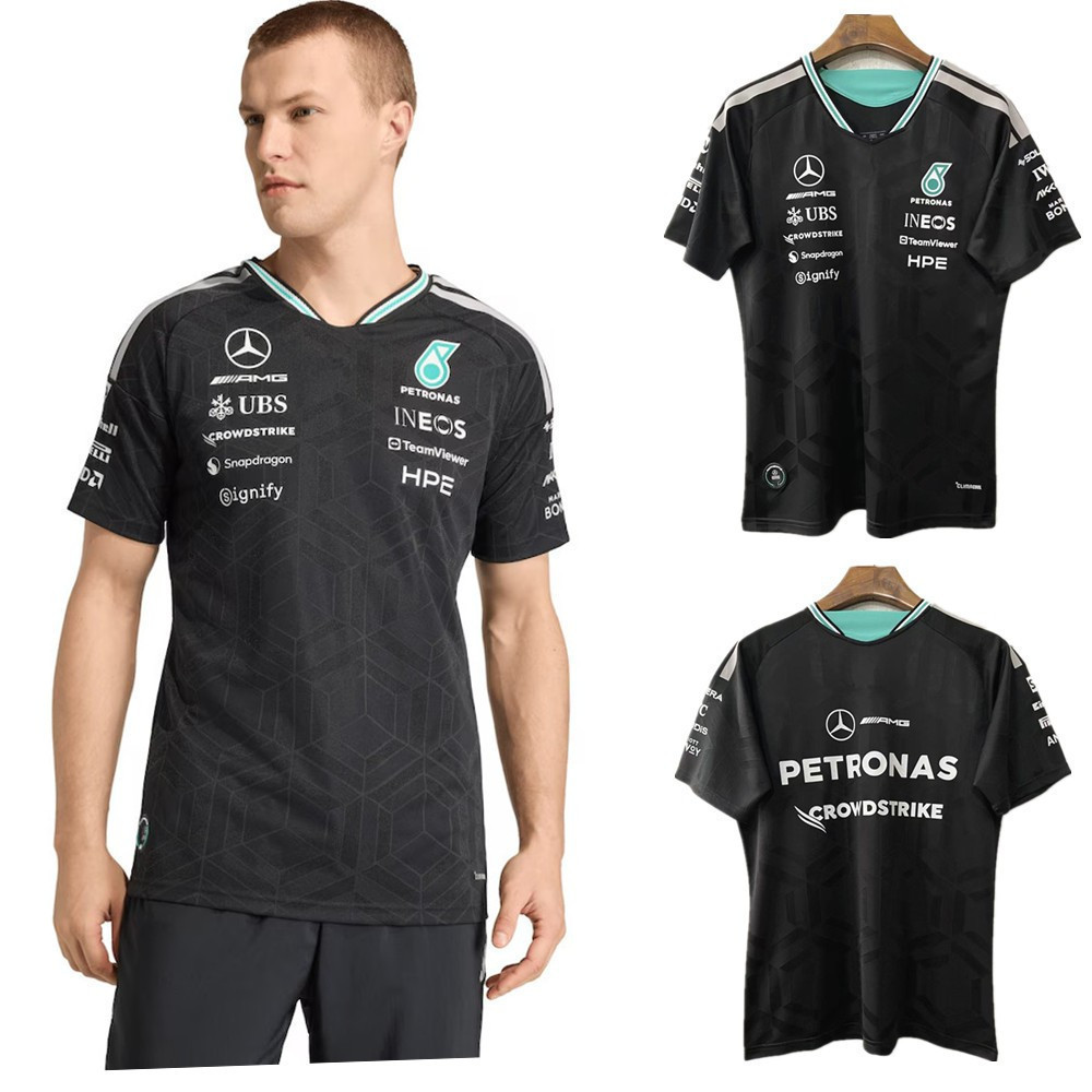 26 27 ขายร้อน 2025 2026 2027 Mercedes AMG Petronas F1 Mercedes AMG Petronas F1 ทีมไดร์เวอร์เสื้อยืด 