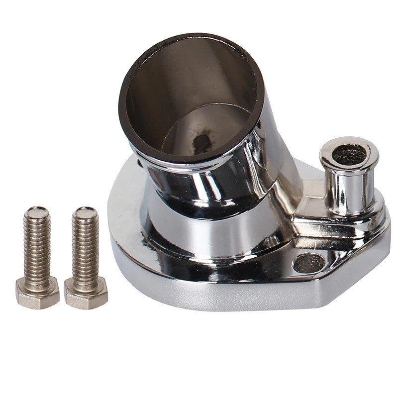 คอน้ําสําหรับ Ford Chrome Thermostat Housing 260 289 302 347 351W O แหวน SBF SB LORS