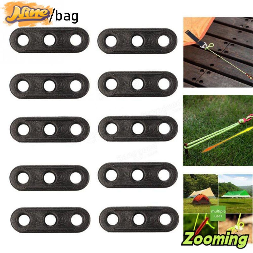 เชือกล็อคเต็นท์ 10 ชิ้น กันลื่นและยึดแน่น สำหรับเต็นท์ camping และ wigwam