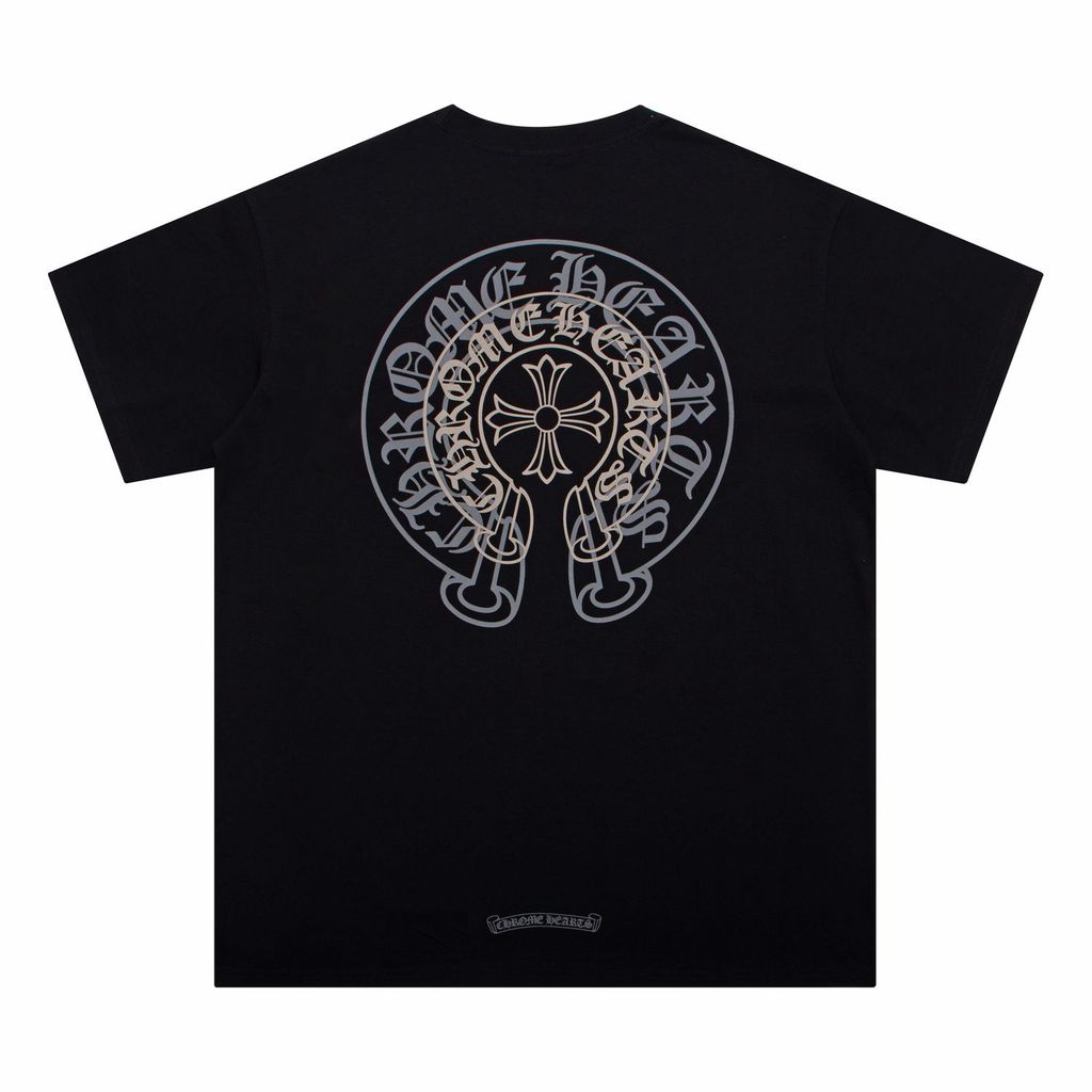 เสื้อยืดครอสคลาสสิก ฮอร์สชูโอเวอร์พริ้นท์ ออกแบบหลวม มีให้เลือกทั้งผู้ชายและผู้หญิง ราคา ถูกที่สุด ดีลบีเคเค แกลเลอรีภาพที่ 7