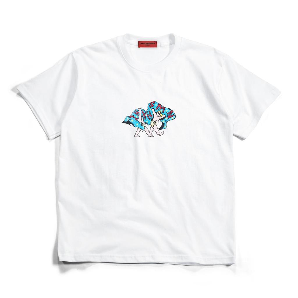 Feline White Thanksinsomnia เสื้อยืด