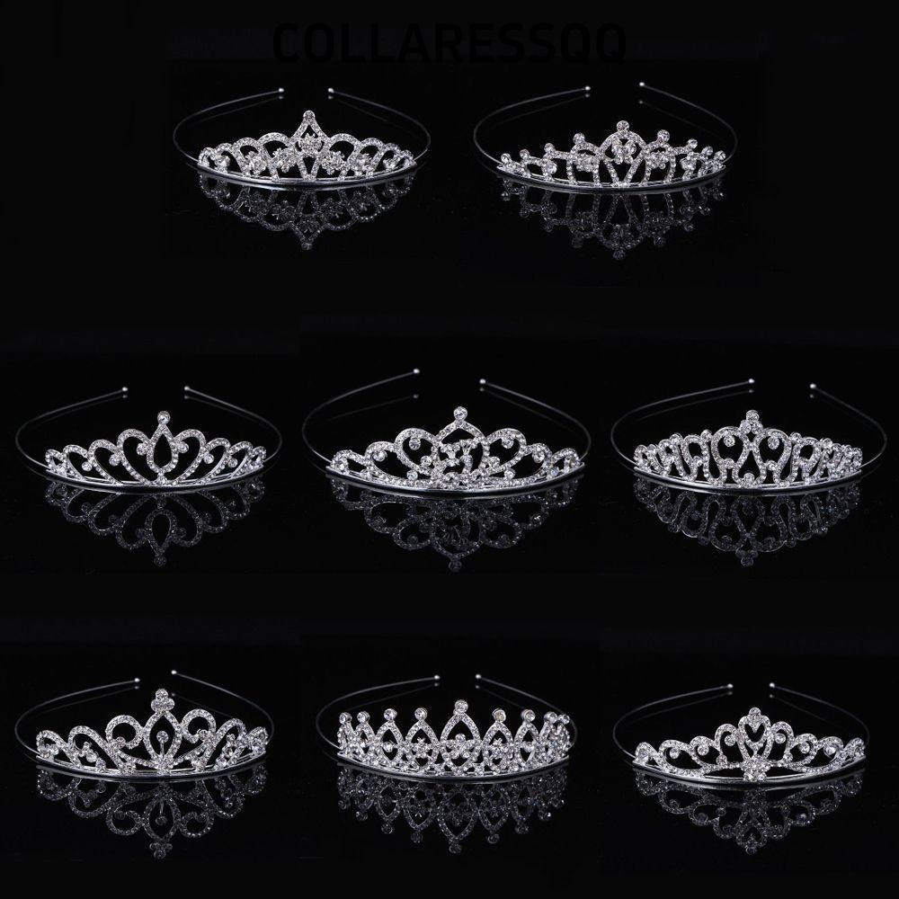 COLLATRESSQQ Queen Princess Crown สําหรับผู้หญิงเครื่องประดับผมพรหมปาร์ตี้เจ้าสาว