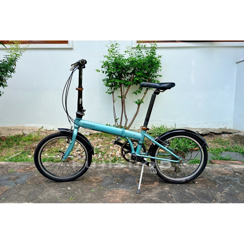 จักรยานพับได้ญี่ปุ่น - ล้อ 20 นิ้ว - เกียร์ 8 สปีด - โครโมลี่ - Dahon Speed P8 - สีฟ้า [จักรยานมือสอ