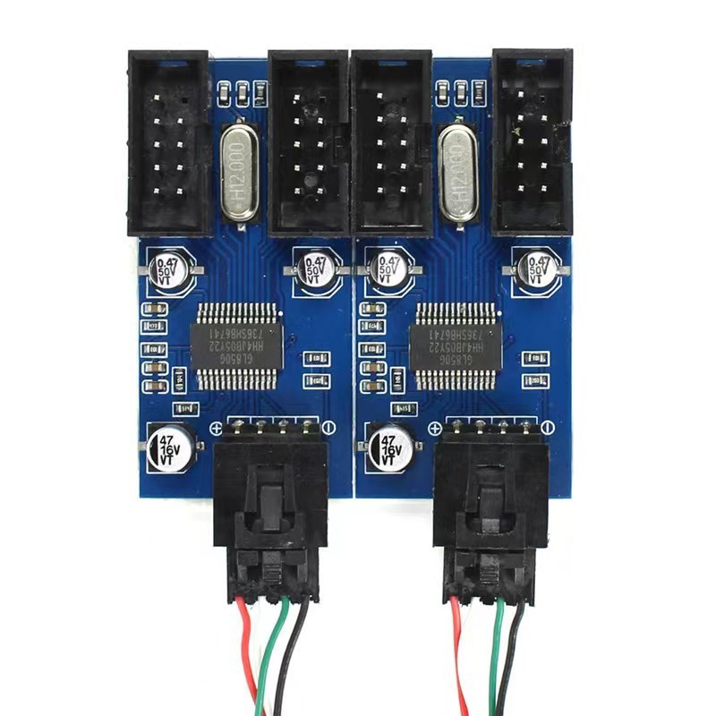 อะแดปเตอร์ฮับ 4 พิน USB 2.0 – สายเคเบิลมัลติพีlier 1 ถึง 4, ตัวแยกหัว USB ภายในเมนบอร์ด, ขั้วต่อ 9 พ