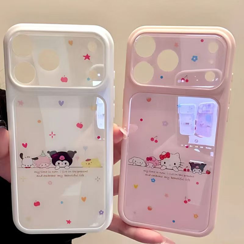 17โปรแม็กซ์ เคสโทรศัพท์ น่ารัก มิฟฟี่ รูปแบบกระต่ายเหมาะสําหรับ ไอโฟน 13 14 15 16 17โปรแม็กซ์ กันกระแทกป้องกันกรณีอะคริลิฮาร์ดกรณีหน้าต่างขนาดใหญ