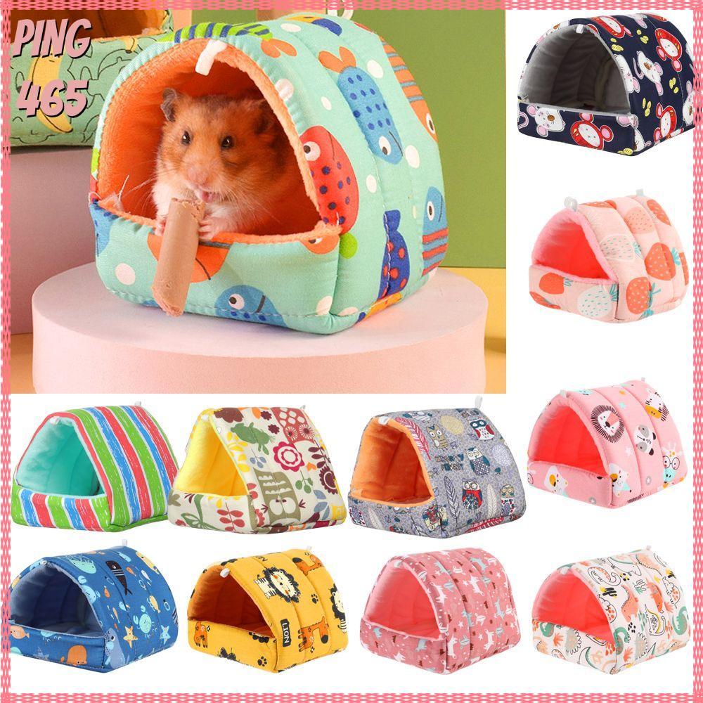 PINGD Hamster House Soft Mini Cage Winter Rabbit Squirrel Warm Mat