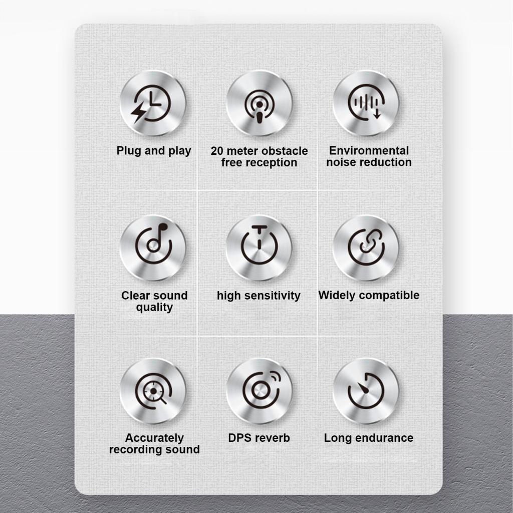 Thooth Wireless Clip-on Microphone Mic Receiver และเครื่องส่งสัญญาณพร้อมกล่องชาร์จสําหรับ Type-C โทร