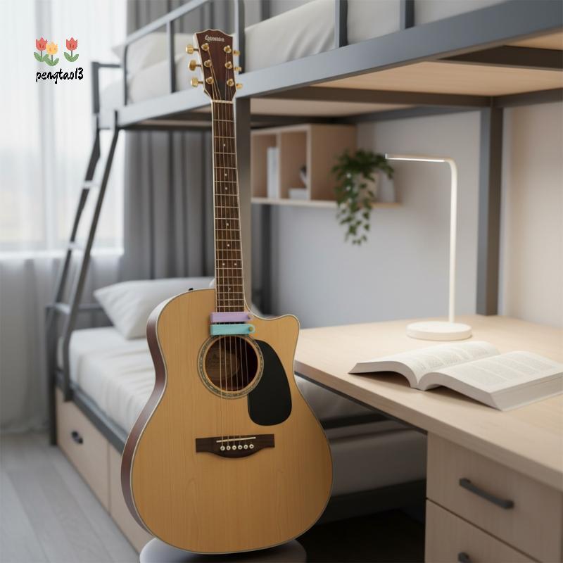 Pengatao13 ปฏิบัติกีตาร์ Silencer Mute Pad String Guard Non-disturbing แบบพกพากีตาร์ String Protecto