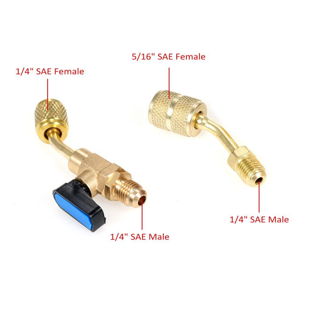 Toprctoy.th-SIP GoolRC เครื่องปรับอากาศสารทำความเย็นวาล์วบอลวาล์วขนาดกะทัดรัด 1/4 นิ้วสำหรับ R410A R