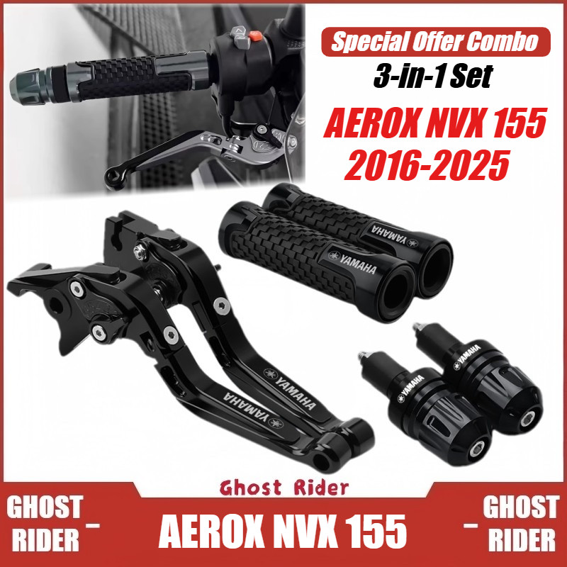 สําหรับ YAMAHA AEROX155 NVX155 V1 V2 V3 รถจักรยานยนต์เบรค Lever Handle Grip Bar End ชุดปรับพับ Lever