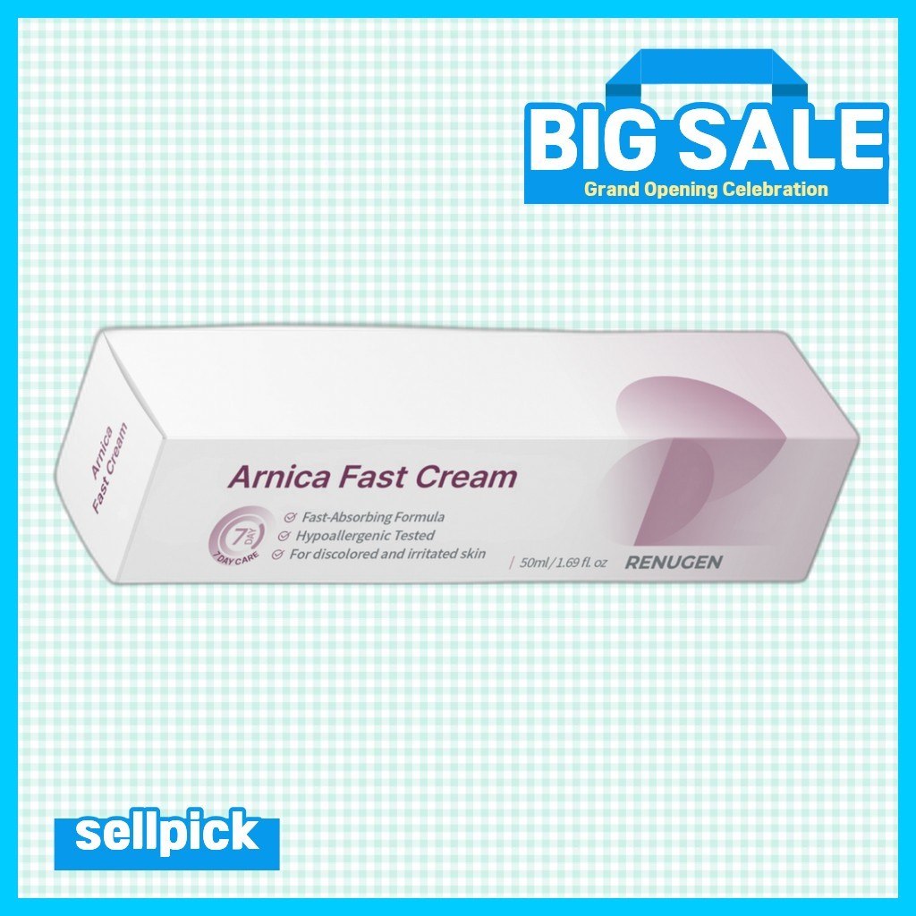 [renugen] Arnica Fast Cream, 50g, 1 ชิ้น / ครีม Arnica เกาหลี / สูตรบางเบา / ของแท้ 100% โดย sellpic