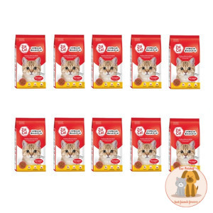 ชุด 10 ถุง อาหารแมว Zoi Cat ขนาด 1 กก. รวมรส สำหรับแมวทุกสายพันธุ์