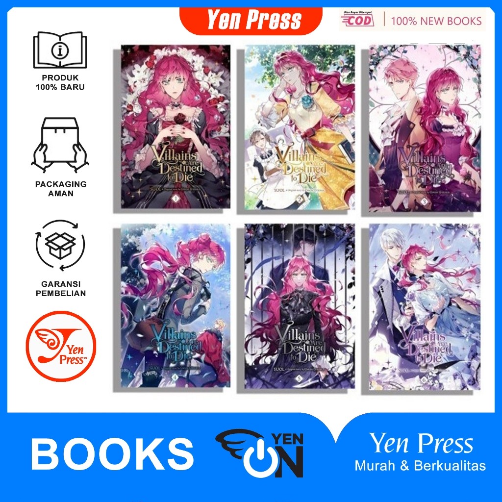 Villains Are Destined to Die Comic (ชุด 7 เล่ม)