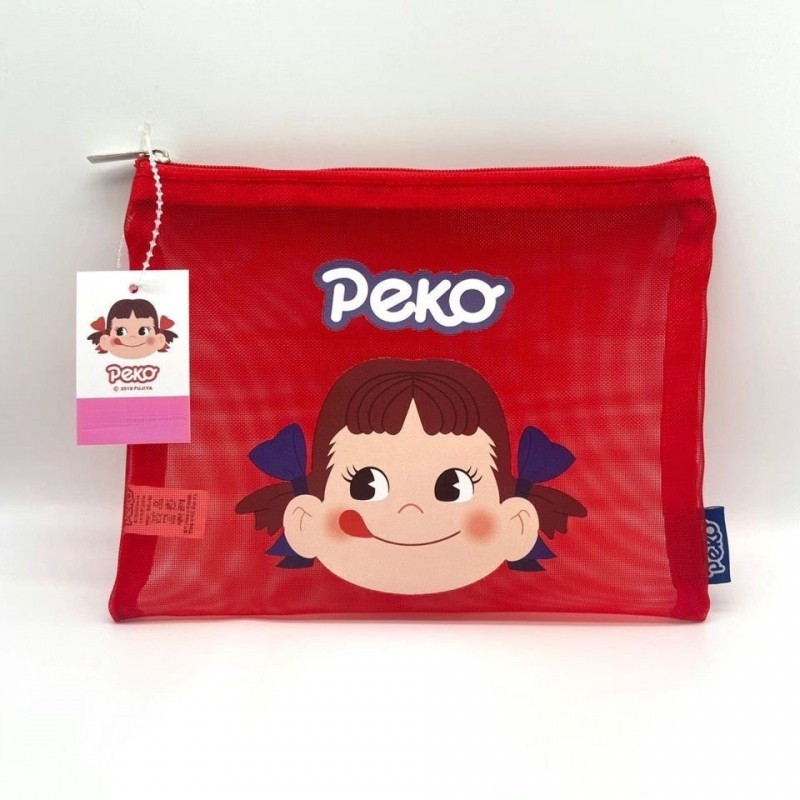 DAISO กระเป๋าเครื่องสำอาง เส้นใยสุทธิ กระเป๋าเครื่องสำอาง การ์ตูนน่ารัก กระเป๋าเก็บเครื่องสำอางมัลติ