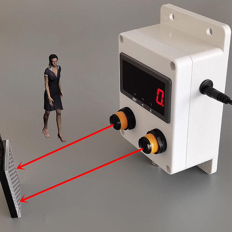 คุณภาพสูง CHEETIE CP139 LED การระบุอัตโนมัติรายการ Exit People Digital Counter Vistor Flow Counter S