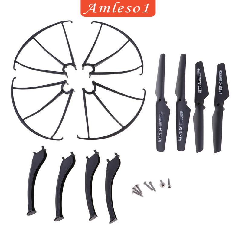 [Amleso1] ใบพัด + Landing Gear + ชุดการ์ด Prop สําหรับ X5SC X5SW Drone Quadcopter Noir 1 X5SC X5SW