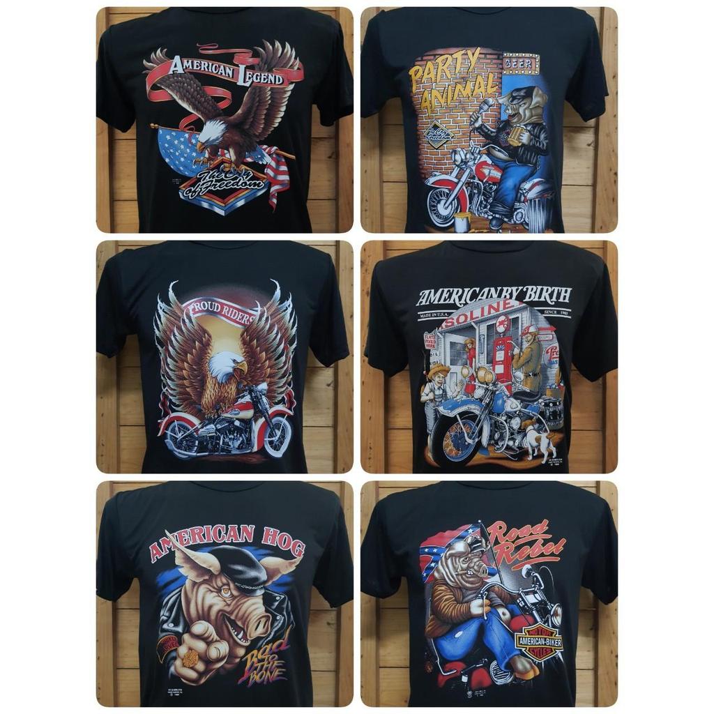 เสื้อ3dผ้าบาง เสื้อฮาเลย์ เสื้อยืด คอกลมสีดำ ชายหญิง Clothing ผู้ชาย Man